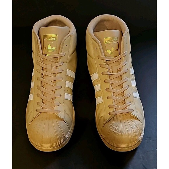 Adidas Originals Pro Model Men's Shoes Sz 10.5 Tumbleweed Khaki Hard Clam Toe - Picture 2 of 14